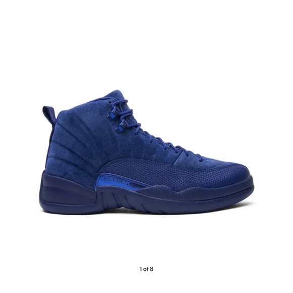 Jordan Royal Blue RETRO Suede Sneakers - Picture 8 of 10